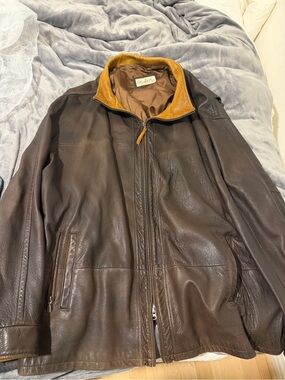 Lone line authentic vintage leather jacket
